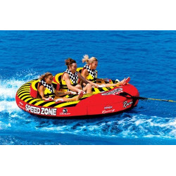 PartzBiz HD AT-53-1940 - Sportstuff Towable Speedzone 3 Rider Person 100" Inflatable Tow Tube 53-1940 | 53-1940