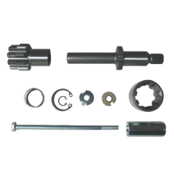 PartzBiz HD DS21100147 - Spyke 465046 Grind Free Jackshaft สำหรับสายพานขับ 3” 89-93 Harley Big Twin electra road street glide king sportster softail dyna twin cam primary derby best 412598 2110-0147
