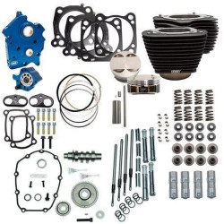 PartzBiz HD SS310-1106A - S&S 124" Bolt On All Black Big Bore Kit Gear 550 Cam Black Pushrod Oil Cool | 310-1059 PartzBiz HD SS310-1106A - S&S 124" Bolt On All Black Big Bore Kit Gear 550 Cam Black Pushrod Oil Cool | 310-1059