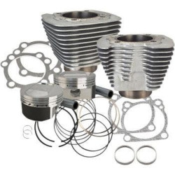 PartzBiz HD SS910-0690 - S&S 1250CC Silver Cylinder Coversion Kit 5.5CC Dome Top 11:2:1 Harley XL 86-15 | 910-0436 PartzBiz HD SS910-0690 - S&S 1250CC Silver Cylinder Coversion Kit 5.5CC Dome Top 11:2:1 Harley XL 86-15 | 910-0436