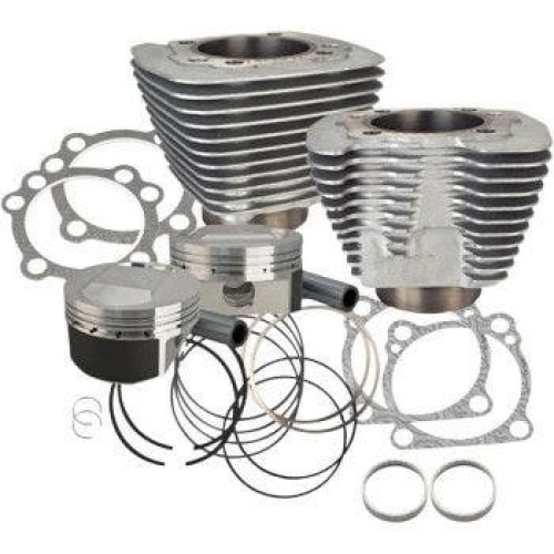 PartzBiz HD: 4403027-S&S 1250CC Silver Cylinder Coversion Kit 5.5CC Dome Top 11:2:1 Harley XL 86-15 | 910-0436