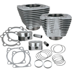 PartzBiz HD SS910-0689 - S&S 1250CC Silver Cylinder Coversion Kit Flat Top 10:3:1 Harley XL 86-15 | 910-0433 PartzBiz HD SS910-0689 - S&S 1250CC Silver Cylinder Coversion Kit Flat Top 10:3:1 Harley XL 86-15 | 910-0433