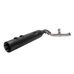 PartzBiz HD SS550-0831 - S&S 550-0831 Shadow Ghost Pipe For Sidewinder 2-1 Black 09-19 Harley FL Touring | 550-0831