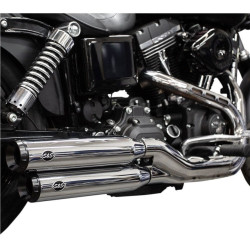 PartzBiz HD SS550-0723 - S&S Cycle 550-0723 Chrome w/Blk Tips Grand National Slip Ons Mufflers FXDF FXDWG | 550-0723 PartzBiz HD SS550-0723 - S&S Cycle 550-0723 Chrome w/Blk Tips Grand National Slip Ons Mufflers FXDF FXDWG | 550-0723