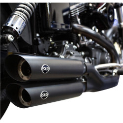 PartzBiz HD SS550-0724 - S&S Cycle 550-0724 Black Slash Cut Slip Ons Mufflers Harley Dyna FXDF FXDWG | 550-0724 PartzBiz HD SS550-0724 - S&S Cycle 550-0724 Black Slash Cut Slip Ons Mufflers Harley Dyna FXDF FXDWG | 550-0724