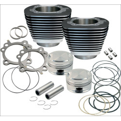 PartzBiz HD SS910-0204 - S&S Cycle 95" CI Big Bore Cylinder Kit Black 9.7:1 Compression 99-06 Harley | 910-0204