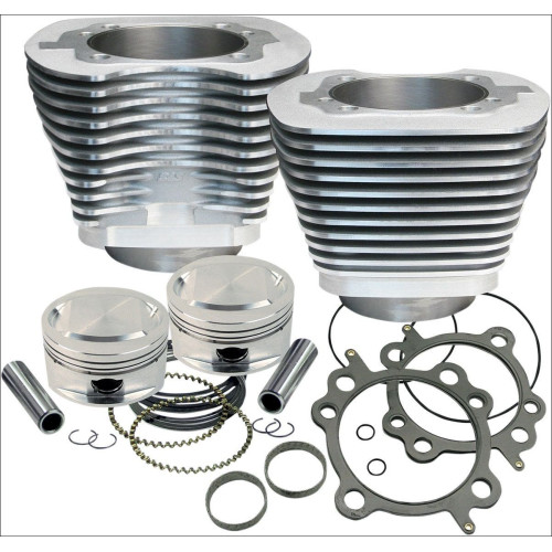 PartzBiz HD: 4402902-S&S Cycle 95" CI Big Bore Cylinder Kit Silver 9.7:1 Compression 99-06 Harley | 910-0200
