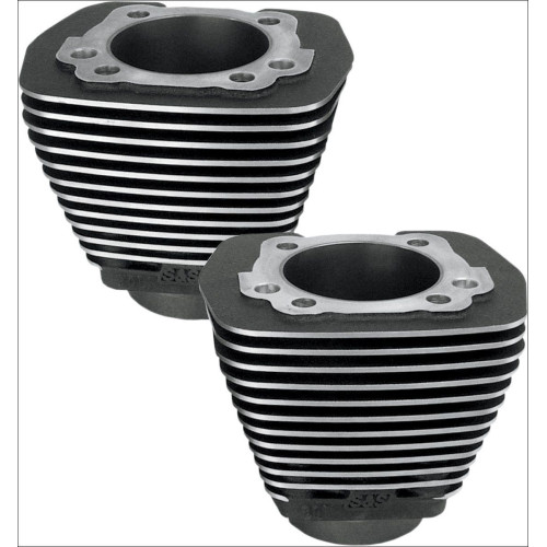 PartzBiz HD: 4402906-S&S Cycle Black 3.5" Bore Stock Repl Cylinders Harley Evolution EVO Big Twin | 91-7710