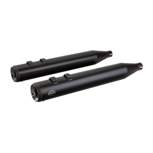 PartzBiz HD: 4402912-S&S Cycle Black Grand National 4" Slip On Mufflers for Harley FLH Touring 95-16 | 550-0690 PartzBiz HD: 4402912-S&S Cycle Black Grand National 4" Slip On Mufflers for Harley FLH Touring 95-16 | 550-0690