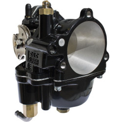 PartzBiz HD SS110-0099 - S&S Cycle Black Super E Carburetor for Harley 84-06 Big Twin & Sportster XL | 110-0099