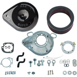 PartzBiz HD SS170-0304B - S&S Cycle Black Teardrop Stage 1 Air Cleaner for Harley Twin Cam Delphi 01-17 | 170-0304B
