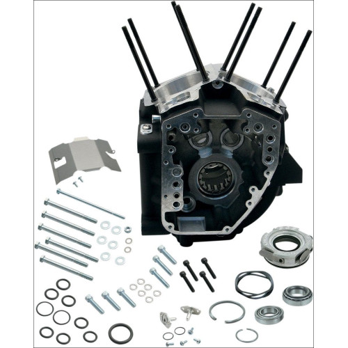 PartzBiz HD: 4402921-S&S Cycle Black Twin Cam เคสเครื่องยนต์ประสิทธิภาพสูง Harley Big Cam 99-06 | 31-0172 PartzBiz HD: 4402921-S&S Cycle Black Twin Cam เคสเครื่องยนต์ประสิทธิภาพสูง Harley Big Cam 99-06 | 31-0172