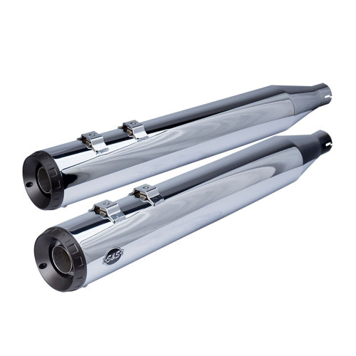 PartzBiz HD: 4402884-S&S Cycle Chrome Grand National 4" Slip On Mufflers for Harley FLH Touring 17-18 | 550-0693 PartzBiz HD: 4402884-S&S Cycle Chrome Grand National 4" Slip On Mufflers for Harley FLH Touring 17-18 | 550-0693