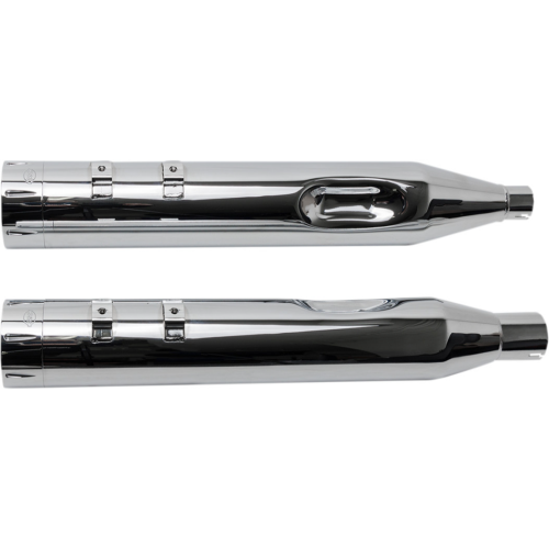 PartzBiz HD: 4402889-S&S Cycle Chrome MK45 4.5" Slip On Mufflers W/ Chrome Tracer Tips Harley 2017 | 550-0669 PartzBiz HD: 4402889-S&S Cycle Chrome MK45 4.5" Slip On Mufflers W/ Chrome Tracer Tips Harley 2017 | 550-0669