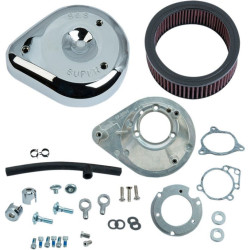 PartzBiz HD SS170-0305B - S&S Cycle Chrome Teardrop Stage 1 Air Cleaner for Harley Touring 08-16 TBW  | 170-0305B