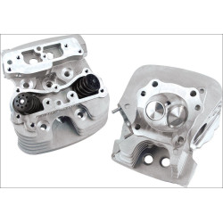 PartzBiz HD SS106-4270 - S&S Cycle Super Stock 89CC Silver Cylinder Heads for Harley Twin Cam 99-05 | 106-4270