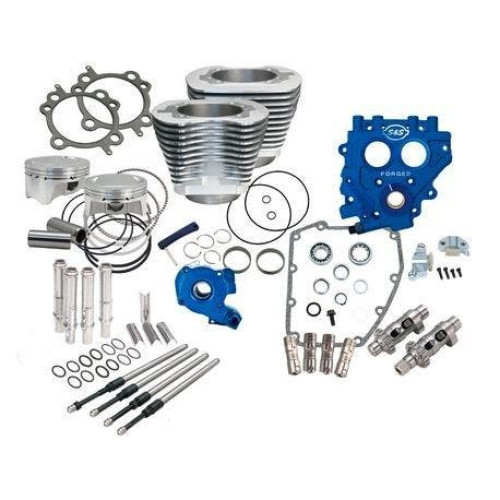 PartzBiz HD: 4402853-S&S Cycle Winter Power Package 100" Silver Big Bore Kit w/ 585 Chain Cams 99-06 | 330-0662
