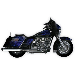 PartzBiz HD SS550-0003A - S&S Power Tune Chrome True Dual Exhaust Head Pipes Harley FLH 95-08 | 550-0003
