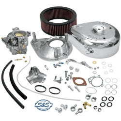PartzBiz HD SS11-0409 - S&S 11-0409 Shorty Super "E" Carburetor Kit 91-03 Harley Sportster XL DS-0409; 499566; 11-0409