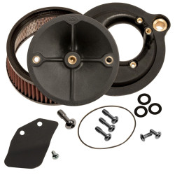 PartzBiz HD SS170-0354C - ชุดกรองอากาศ S&S Stealth Stage 1 สำหรับ Stock Cover สำหรับ 2017 Harley M8 Touring | 170-0354C PartzBiz HD SS170-0354C - ชุดกรองอากาศ S&S Stealth Stage 1 สำหรับ Stock Cover สำหรับ 2017 Harley M8 Touring | 170-0354C