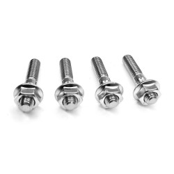 PartzBiz HD EP-7593 x 4 DSDS197019 X 4 - Stainless Steel Exhaust Studs Kit OE Repl 16715-83 Harley 84-Up
