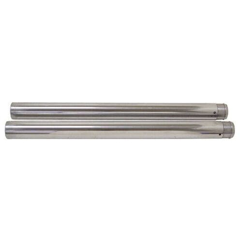 PartzBiz HD: 4402768-ความยาวสต็อก 41 มม.Chrome Fork Tubes แทนที่ OE #45930-86 Harley Softail 86-99
