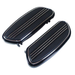 PartzBiz HD MU24002 - บอร์ดปูพื้นสีดำสไตล์ Streamliner Harley FLH Touring FLST Softails 50631-04