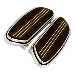 PartzBiz HD MU24015 - Streamliner Styled Chrome Floor Boards Harley FLH Touring FLST Softails 50631-04