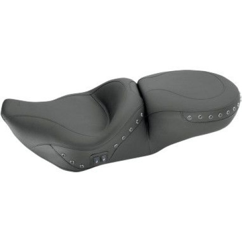 PartzBiz HD: 4402743-Studded Black One Piece Heated Touring Seat for 97-07 FLHR/ FLHX Touring Models | 76650 PartzBiz HD: 4402743-Studded Black One Piece Heated Touring Seat for 97-07 FLHR/ FLHX Touring Models | 76650
