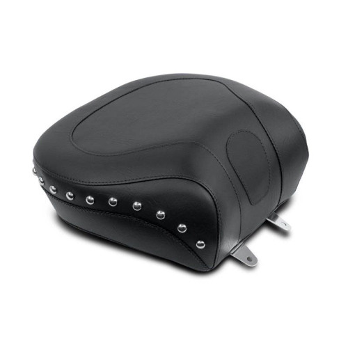 PartzBiz HD: 4402748-Mustang Seat Wide Chrome Studded เบาะหลังสำหรับ Harley 00-05 FXST 00-07 | 79130 PartzBiz HD: 4402748-Mustang Seat Wide Chrome Studded เบาะหลังสำหรับ Harley 00-05 FXST 00-07 | 79130