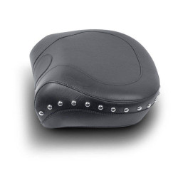PartzBiz HD MD79486 - Mustang 79486 Wide Chrome Studded Rear Seat Only for 08-15 Harley FLSTC FLSTS 489169 0802-0492 08020492 PartzBiz HD MD79486 - Mustang 79486 Wide Chrome Studded Rear Seat Only for 08-15 Harley FLSTC FLSTS 489169 0802-0492 08020492