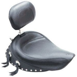 PartzBiz HD MD79346 - Mustang Studded Wide Solo Seat พร้อมพนักพิงคนขับแบบถอดได้ Harley Dyna 06-17 | 79346 PartzBiz HD MD79346 - Mustang Studded Wide Solo Seat พร้อมพนักพิงคนขับแบบถอดได้ Harley Dyna 06-17 | 79346