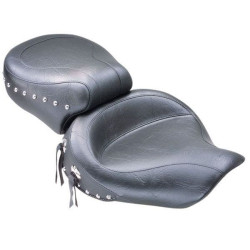 PartzBiz HD MD75435 - Mustang Seats Studded Wide Style 2 up Seat for Harley Dyna Models 06-17 | 75435 PartzBiz HD MD75435 - Mustang Seats Studded Wide Style 2 up Seat for Harley Dyna Models 06-17 | 75435