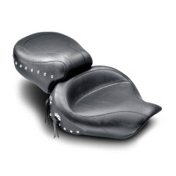 PartzBiz HD MD75530 - Mustang Seats Studded Wide Style 2 up Seat for Harley Dyna Models 96-03 | 75530 PartzBiz HD MD75530 - Mustang Seats Studded Wide Style 2 up Seat for Harley Dyna Models 96-03 | 75530