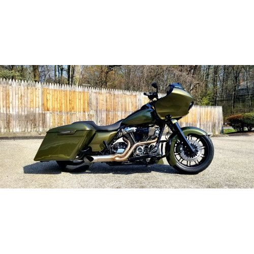 PartzBiz HD: 4402672-SuperTrapp 135-71870 Stainless Bootlegger 2-Into-1 Exhaust 17-18 Harley FLH/T 1800-2187 18002187 624520 PartzBiz HD: 4402672-SuperTrapp 135-71870 Stainless Bootlegger 2-Into-1 Exhaust 17-18 Harley FLH/T 1800-2187 18002187 624520