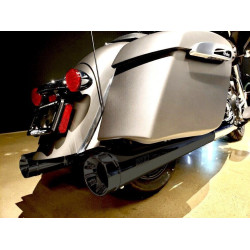 PartzBiz HD DS18113977 - SuperTrapp 147-21820 Black Stout Slip-On Mufflers Indian Touring 14-20 1811-3977 18113977 Touring Chief Classic Dark Horse Roadmaster Vintage best for buy
