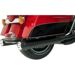 PartzBiz HD DS18011147 - SuperTrapp 147-65226 Black Stout CVO 4" Slip On Mufflers Pair 17-19 Harley FL 1801-1147 18011147 electra road street glide king
