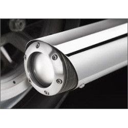 PartzBiz HD DS18000543 - Supertrapp 2-Into-1 Supermeg System Chrome Harley Softail FXST FXS FLST 86-11 | 828-71572