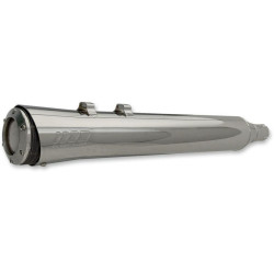 PartzBiz HD DS18011148 - Supertrapp 4" Fatshots 12 Disc Slip Ons Mufflers Exhaust Harley Milwaukee M8 17 | 728-71578