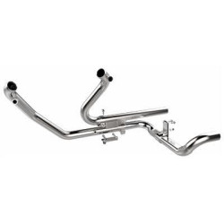PartzBiz HD TAB-123-1200 - Tab Performance 09-16 Chrome 2-into-2 Exhaust Head Pipes Harley Touring FLH/T   electra road glide street touring king