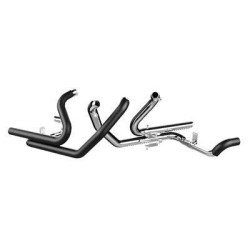 PartzBiz HD TAB-123-2201 - Tab Performance 93-08 Black 2-into-2 Exhaust Head Pipes Harley Touring FLH/T  electra road glide street touring king