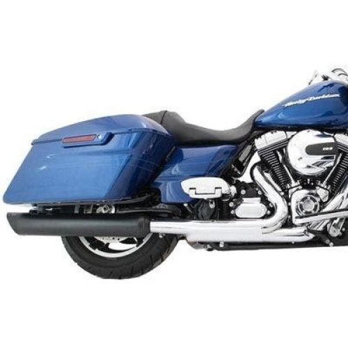 PartzBiz HD: 4402639-Tab Performance Black 4.0" B.A.M. Stick Slip On Mufflers Harley 95-16 121-2294