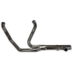 PartzBiz HD TAB-123-1202 - Tab Performance Chrome 2-into-2 Exhaust Head Pipes Harley Touring FLH/T 17-20 electra road glide street touring king milwaukee eight m8