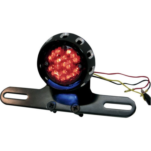 PartzBiz HD: 4402613-Drag Speciaties Custom Bobber LED Black Taillight & License Plate Mount - 2010-0797 PartzBiz HD: 4402613-Drag Speciaties Custom Bobber LED Black Taillight & License Plate Mount - 2010-0797