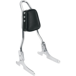 PartzBiz HD DS08220052 - Tapered Studded Sissybar Pad Round Sissy Bars Universal Harley Softail Dyna XL | 0822-0052