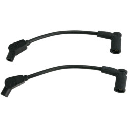 PartzBiz HD DS21040152 - Sumax Taylor 8mm Spiro-Pro ชุดสายหัวเทียนสีดำ Harley FXS FXCW | 20035