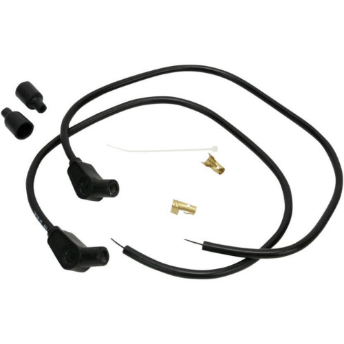 PartzBiz HD: 4402589-Sumax Taylor 8mm 24" L 135 Degree Spiro-Pro Black Spark Plug Wires Harley Custom | 76083