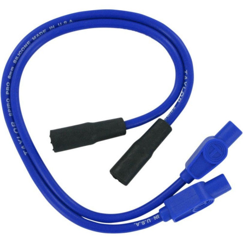 PartzBiz HD: 4402597-Sumax Taylor 8mm Spiro-Pro Blue Colored Spark Plug Wires Set Harley 99-08 FLH | 20634
