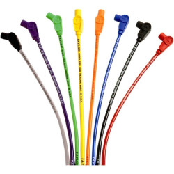 PartzBiz HD DSDS242159 - Sumax Taylor 8mm Spiro-Pro ชุดสายหัวเทียนสีส้ม Harley 84-98 FLH | 77833