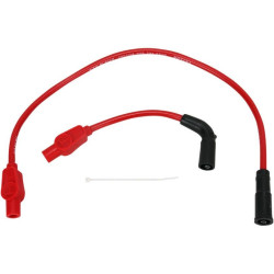 PartzBiz HD DSDS242613 - Sumax Taylor 8mm Spiro-Pro สายหัวเทียนสีแดง Harley 99-08 FLH Carb | 20233